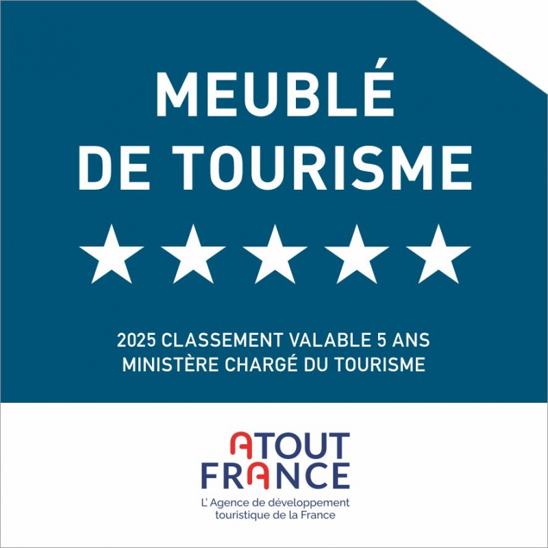 Meublé de tourisme 5 étoiles Atout France Domaine Plessis Gallu Azay-le-Rideau